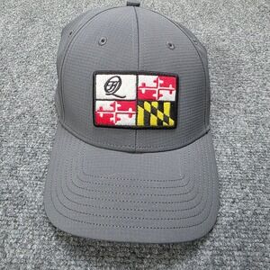 TaylorMade Golf Hat Cap Maryland Flag Patch QTown Grey One Size Fits All